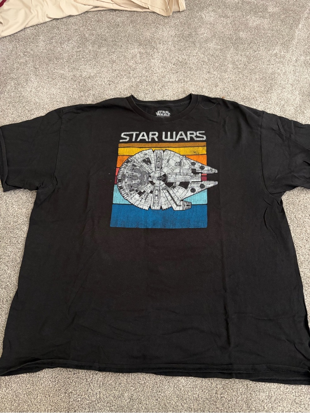 Star Wars Men's Black Millennium Falcon Graphic Tee 2XL